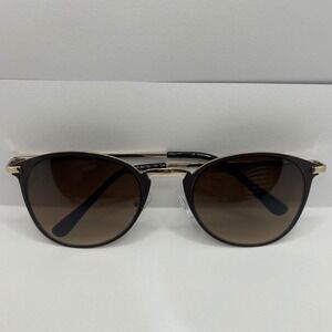 Nanette Lepore Sunglasses Women Gold Brown NN239 Round Designer Classic Travel